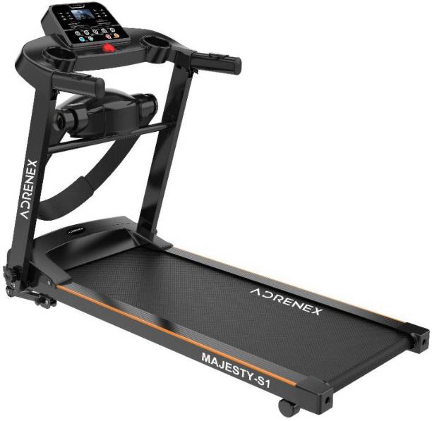 Adrenex by Flipkart Majesty S1 Treadmill with Massager,2HP Peak Multipurpose Motorized Treadmill for Home Gym Running Exercise Treadmill