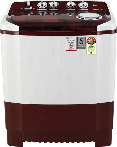 LG 7.5 kg Semi Automatic Top Load Red, White