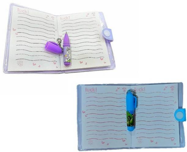 Rockjon Unicorn & Avengers Small Pocket Diary (Pack of 2) Pocket-size Diary Ruled 50 Pages