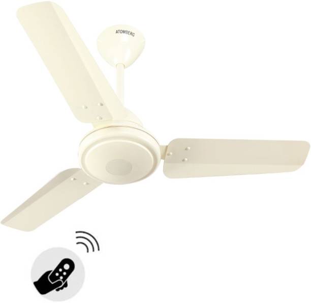 Atomberg Efficio Energy Saving 5 Star Rated 900 mm BLDC Motor with Remote 3 Blade Ceiling Fan