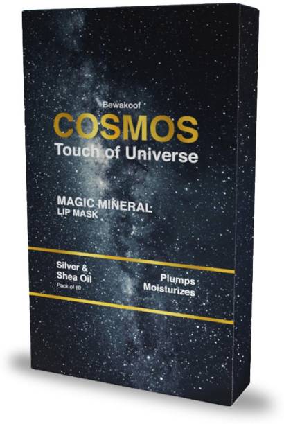 Bewakoof Cosmos Exfoliating Magic Mineral Lip Mask Powered By Silver & Shea Oil - Paraben & Sulphate Free Pack of 10