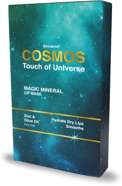Bewakoof Cosmos Softening Magic Mineral Lip Mask Powered By Zinc & Olive Oil - Paraben & Sulphate Free Pack of 5