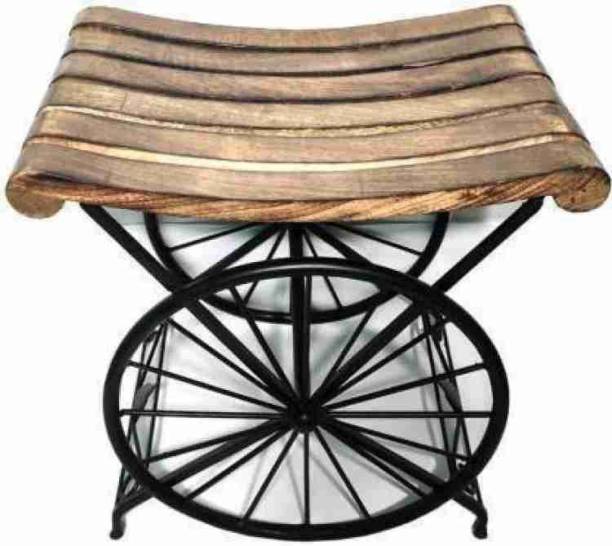 Woodshopee Iron stool standard table bar stool office table Living & Bedroom Stool