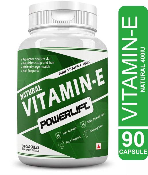 POWERLIFT Vitamin E 400IU Capsule for Glowing Skin, Face, Hair