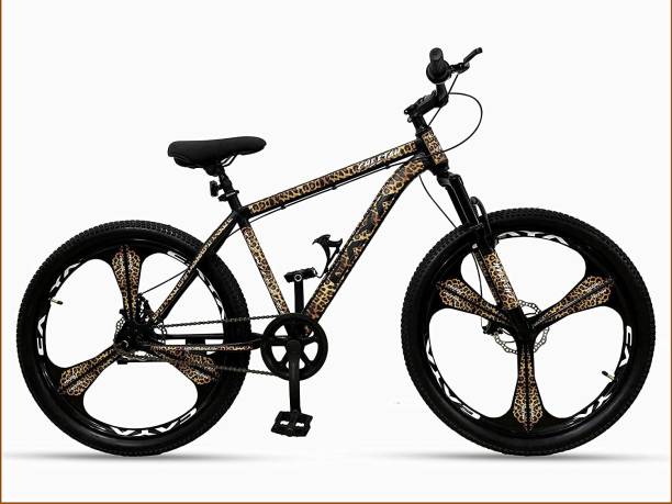 CAYA 26" Cheetah Skin/Fur Graphics Dual Disc, Magnesium Alloy Rims, Front Shocker 26 T Hybrid Cycle/City Bike