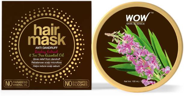 WOW SKIN SCIENCE Anti Dandruff Hair Mask - No Parabens, Sulphates, Mineral Oil & Silicones - 100mL