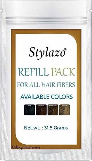 Stylazo medium brown fiber refill 31.5g for man and woman 69887535856 soft Hair Volumizer powder