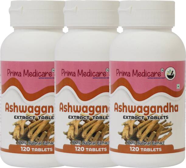 Prima Medicare Ashwagandha Extract Tablets - for Lower Blood Sugar and Depression - (360 Tablets