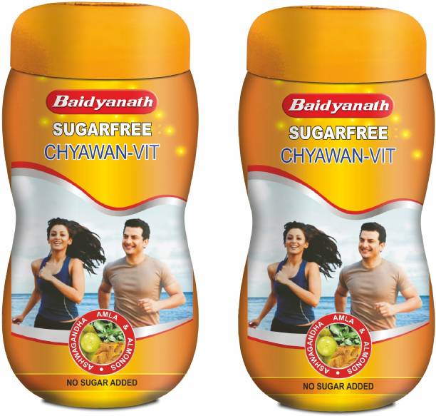 Baidyanath Sugarfree Chyawan Vit- Specially formulated Chyawanprash with No Added Sugar- With Benefits of Amla, Ashwagandha and Almonds 1KG-PACK of 2