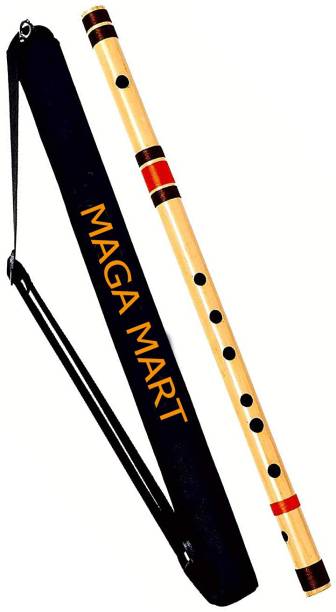 MAGA MART C Sharp Medium Professional Flute, 18.5 inches with Free Carry Bag Bamboo Flute