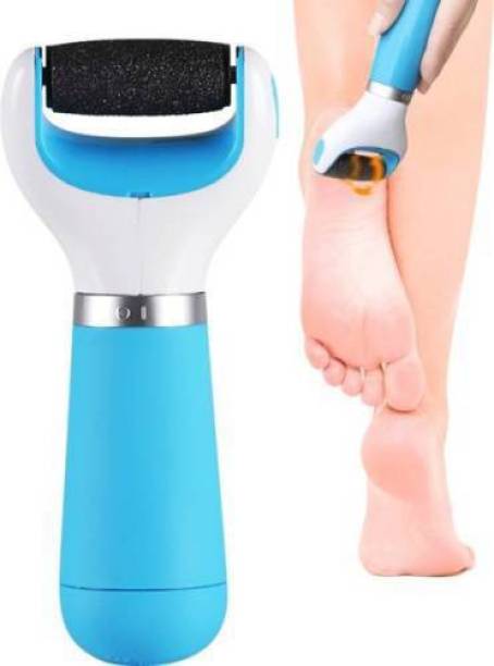 RENUMAX Best-Cracked Heels Pedicure Brush Feet Spa KIt Machine Set Roller Electronic||Dead skin Remover of Feet Massager||This callus remover doesn't has harmful blade and roller surface to hurt your skin||Portable and cordless to use at home and outdoor after fully charging for men||high heels women||old people and manual workers,Works with international voltage for Worldwide Travel [PACK OF1]