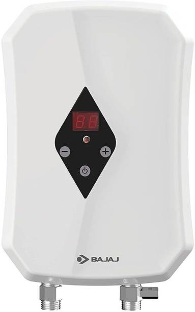 BAJAJ Tankless Instant Water Geyser (3 KW Slim Digital Temperature Geyser/Heater, White)