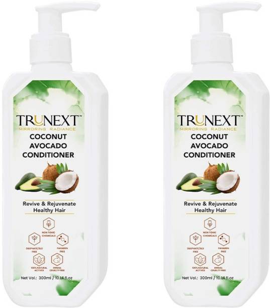 TRUNEXT Coconut and Avocado Conditioner, Avocado Coconut Conditioner, Pack of 2