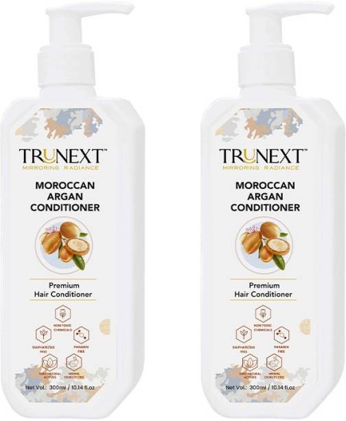 TRUNEXT Moroccan Argan Hair Conditioner, Moroccan Argan Conditioner with Organic Argan Oil and Vitamin E, Pack of 2