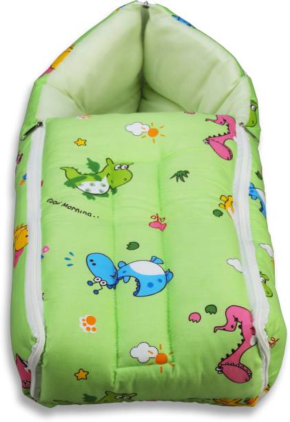 LuvLap 3 in 1 Baby Sleeping Bag & Carry Nest, Cotton Bed Cum Infant Portable Bassinet Sleeping Bag