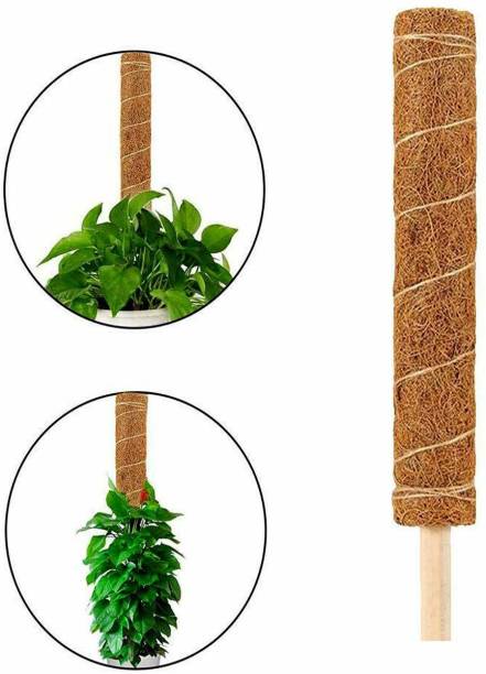 Digihub Coco Pole -Moss and Coir Stick for Indoor, House and Plant Creepers Support 1.5 FEET -Pack 1 of -Color -Natural Garden Mulch