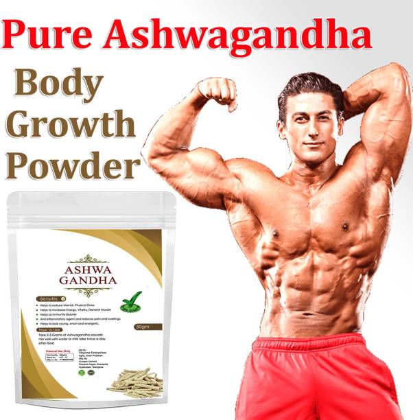 Ayurgenharbal Ashwagandha powder for height increase Body growth powder ayurvedic body builder powder/ Ashwagandha powder gym bodybuilder powder