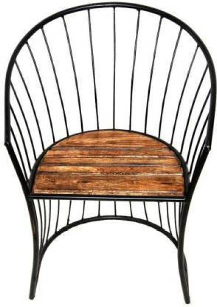 PR Arts Solid Wood Bar Chair (Finish Color - Walnut Brown, Pre-assembled) Bamboo Bar Chair