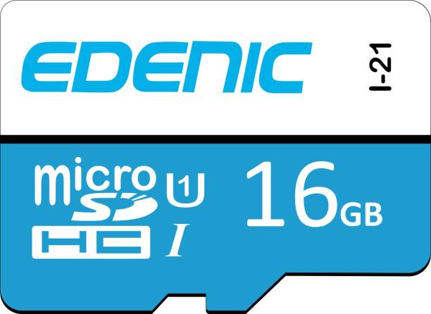 EDENIC 16GB 16 GB MicroSD Card Class 10 80 MB/s  Memory Card