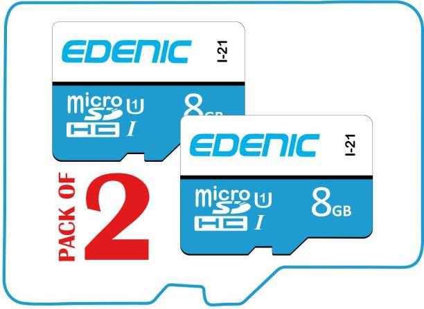 EDENIC 8GB 8 GB MicroSD Card Class 10 42 MB/s  Memory Card