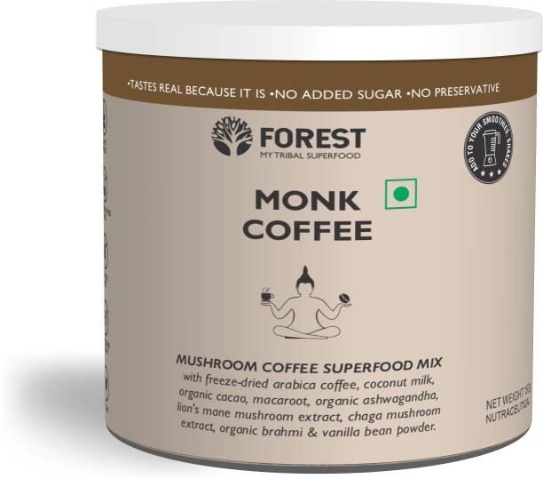 Forest Monk Coffee- Mushrooms With 100% Freeze-dried Arabica Coffee & Adaptogenic Herbs