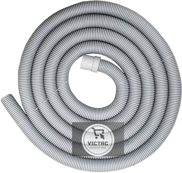 VicTac 3 Meter Front Load Fully Automatic Washing Machine Waste Water Outlet/Drain Hose Pipe Tube Grey Hose suitable for Samsung, IFB , Bosch Front Load Washing machine Washing Machine Outlet Hose