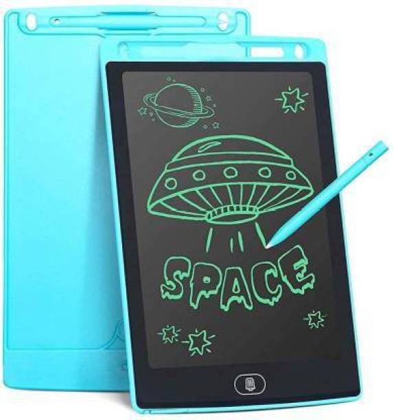 HALLSTATT 8.5 Inch E Writing Tablet / Drawing Board / Doodle Board / Writing Pad / slate for children - Reusable Portable Ewriter Educational Toys, Gift for Kids Student Teacher Adults Portable Rugged Drawing Notepad Suitable for Home School Office Memo Notebook Portable & Reusable Electronic Notepad & Drawing Doodle Ruff Pad with Full Erase Mode, Lock Screen Function - Ocean Blue
