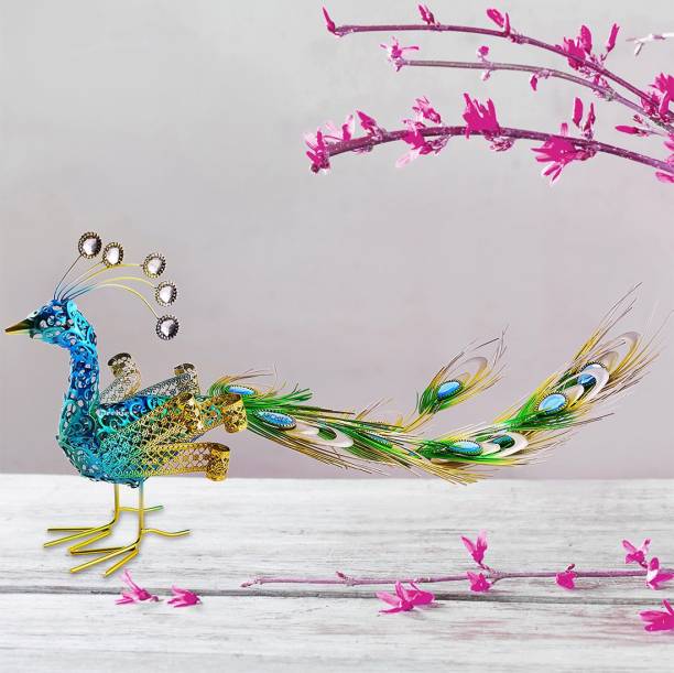 ARCHIES Premium Royal Peacock Idol Decorative Showpiece  -  20 cm