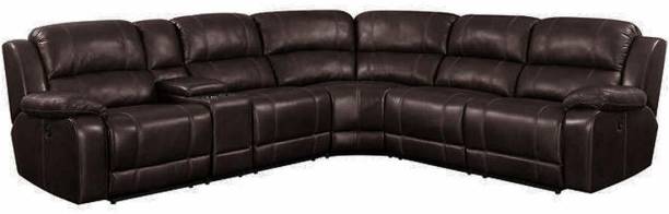 FURNY Chester Chester Leatherette 6 Seater Corner Recliner Sofa Leatherette 6 Seater  Sofa