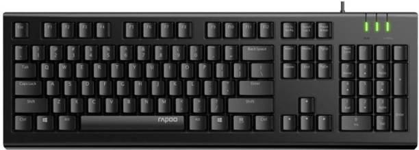 RAPOO NK1800 Spill Resistance Wired USB Desktop Keyboard