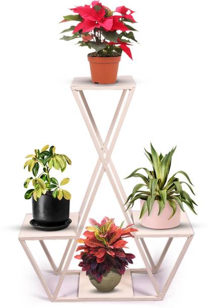 Planter Stand E - PLANT STAND WHITE Plant Container Set