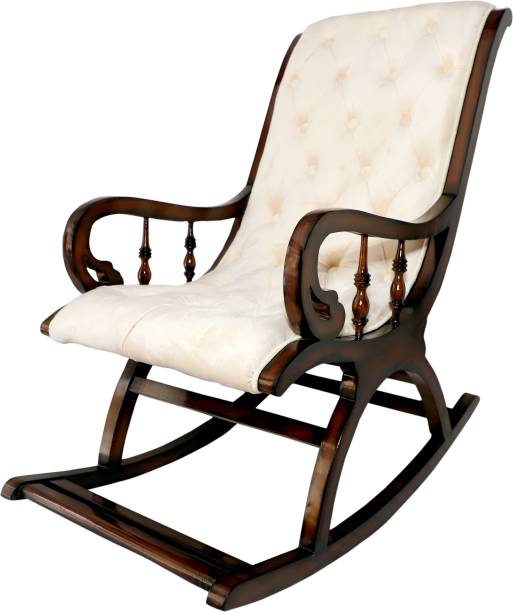 Artesia Rosewood (Sheesham) Rocking Chair and Cushion || Wood Rocking Chair for Living Room || Home Decor || Easy Chair || Modern Style Chair Solid Wood 1 Seater Rocking Chairs