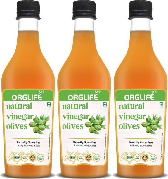 ORGLIFE Olive Vinegar 1500 ml (Zaitoon Vinegar)- Premium Filter Vinegar(Jaitun Ka Sirka) Vinegar