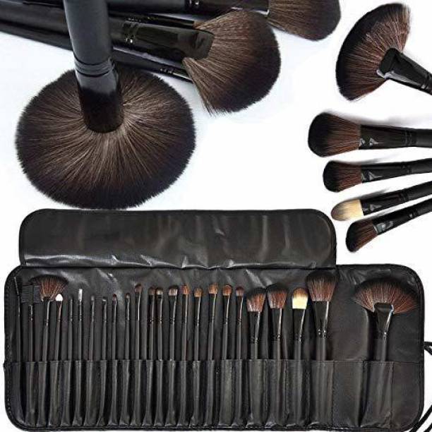 MISSLOOK Premium Quality Makeup Brush Set with Black Leather Case