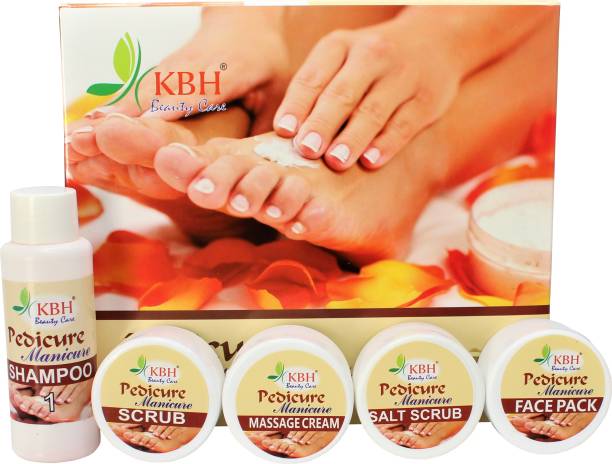 kbh Magic Manicure Pedicure Spa Kit - Soothing & Refreshing HAND & FOOT CARE KIT (155g), Pack of 5