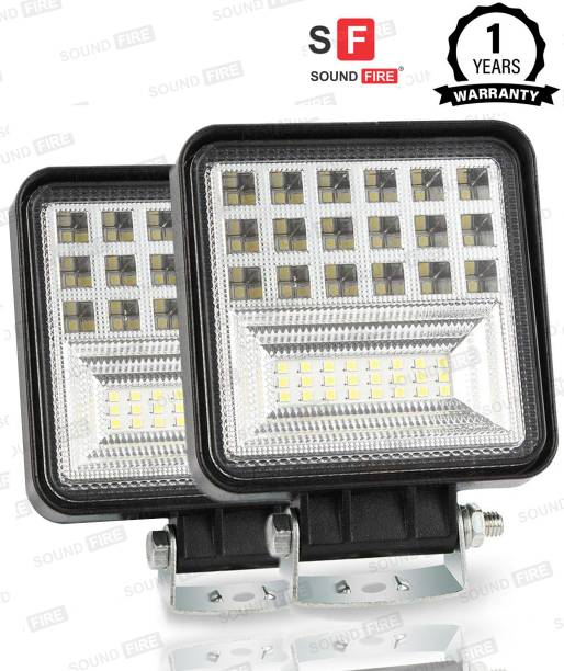 SF 42 LED Square Fog Light Waterprof Headlight, Fog Lamp Car, Van, Motorbike LED (12 V, 126 W)