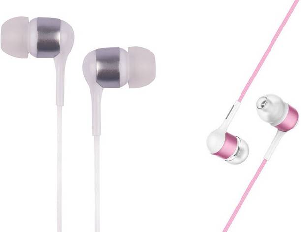 Top Headset Oneplus cheap price 5stars Flipkart in India 24 myra M-3 ULTRA HD BASS COMBO UNIVERSAL WIRED EARPHONE(2PCS IN PACK) Wired Headset