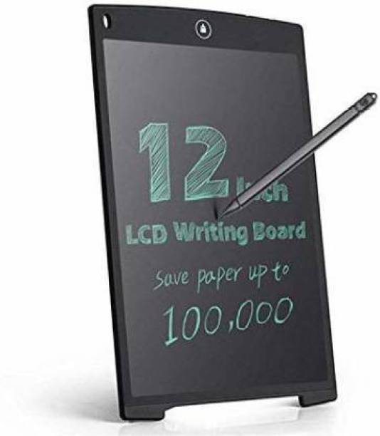 DJB ENTERPRISE multipurpose DIGITAL paperless magic LCD SLATE & to do list NOTEPAD & TABLET SKETCH BOOK with PEN & ERASER button & erase KEY LOCK under office & child EDUCATIVE toy & drawing & writing & graphical & learning & education use (Black, Blue) (Black)