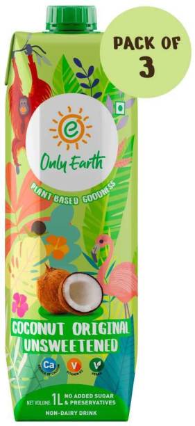Only Earth Coconut Milk Unsweetened (Pack of 3)