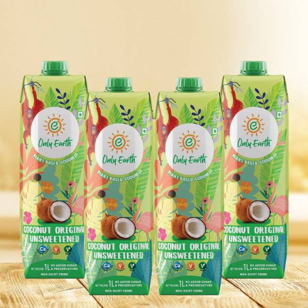Only Earth Coconut Milk Unsweetened 1 Litre(PACK OF 4)