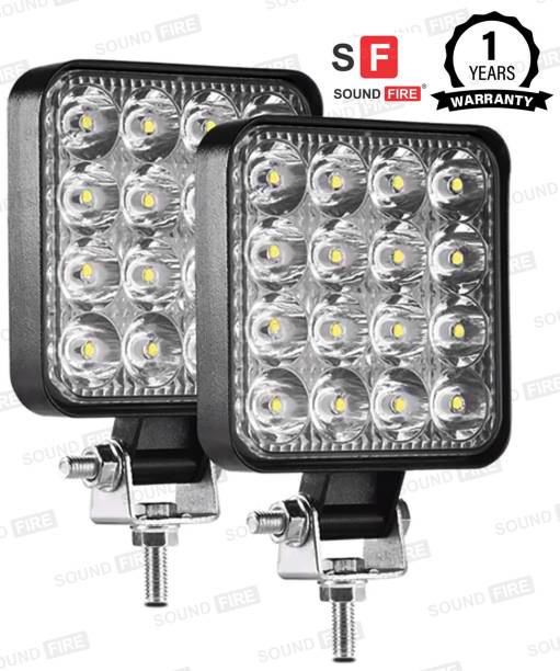 SF 16 LED Square Fog Light Waterprof Headlight, Fog Lamp Car, Van, Motorbike LED (12 V, 48 W)