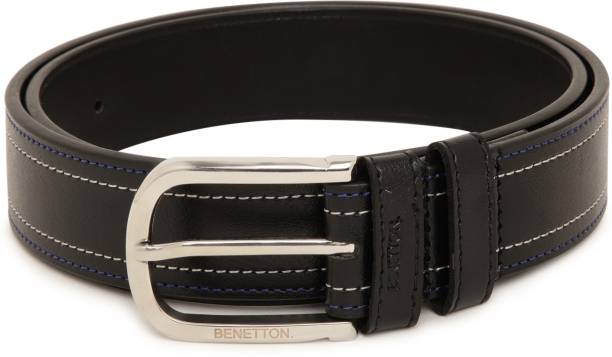 United Colors of Benetton Men Black Artificial Leather Belt