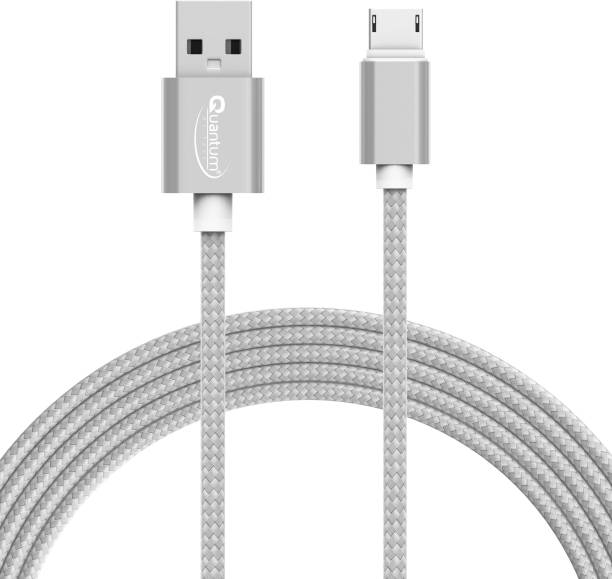 QUANTUM S3 1.5 Touch & Durable Nylon Braided 2.4 A 1.5 m Micro USB Cable