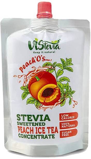 Vistevia Peach'O's Iced Tea Drink Syrup| Stevia Sweetened | Anti Diabetic |150ml