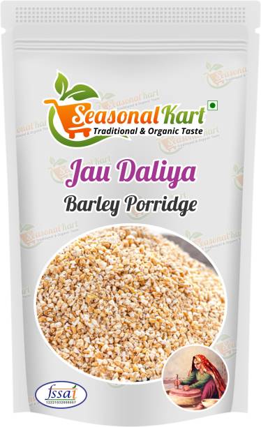 Seasonal Kart Organic Barley Daliya / Jau Dalia 200 gms |Healthy Snacks| Barley
