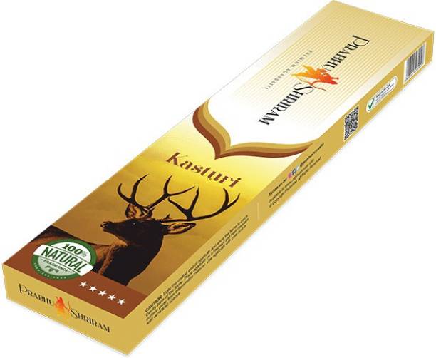 PRABHU SHRIRAM Kasturi Incense Sticks | Bulk Agarbatti | Pack of 1 Kg Incense Stick Nature Inspired Fragrance