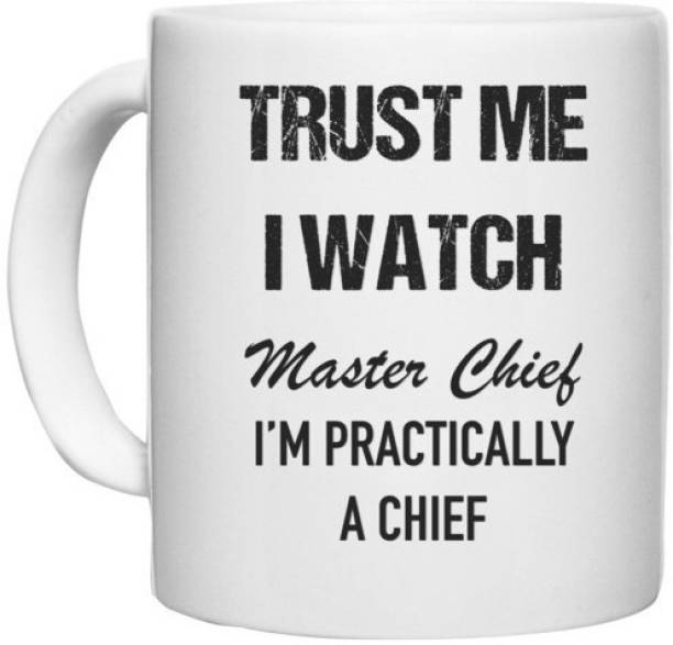 UDNAG White Ceramic Coffee / Tea 'Master Chief | I watc...