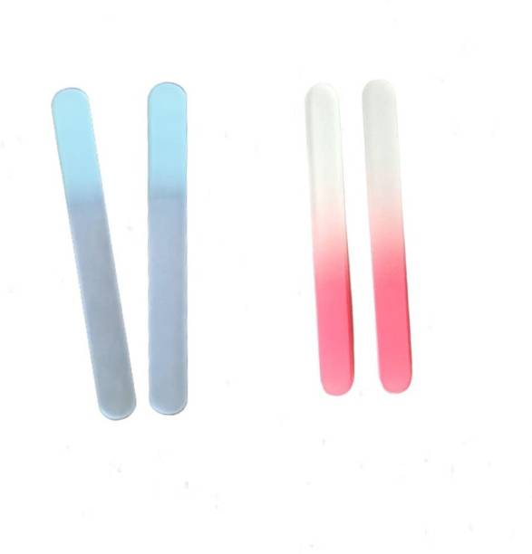 SYGA Baby Nail File, Emery Board Float Glass, Crystal Nail Buffer for Toddlers, Newborns, Infants and Young Children- Perfect for Babies, Newborns, New Moms & Baby Shower Gift-9cm*1cm,Assorted Colour, Pack of 2