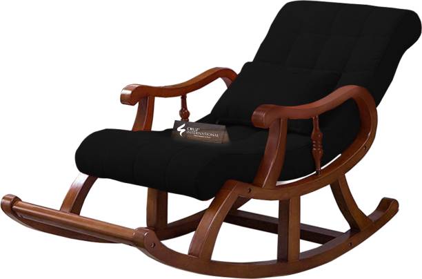 CRUZ INTERNATIONAL Rosewood Premium Solid Wood 1 Seater Rocking Chairs