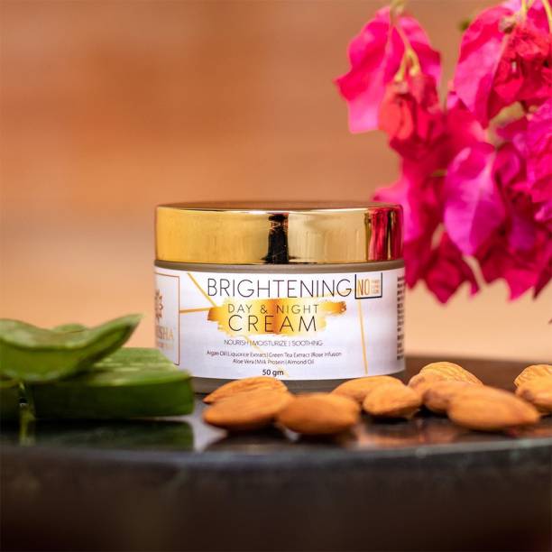 Samisha Organic Brightening Day & Night Face Cream For Skin Nourishment, Hydration & Blemish Removal - 50 GM